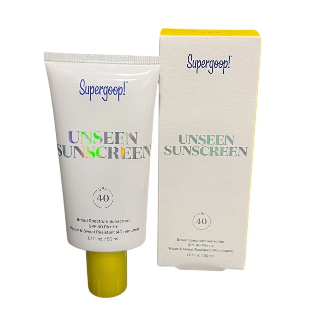 Supergoop! Unseen Sunscreen SPF 40 - White and Yellow Packaging